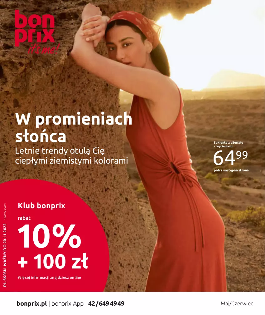 Gazetka promocyjna Bonprix - Hity na lato - ważna 20.05 do 20.11.2022 - strona 1 - produkty: Sukienka