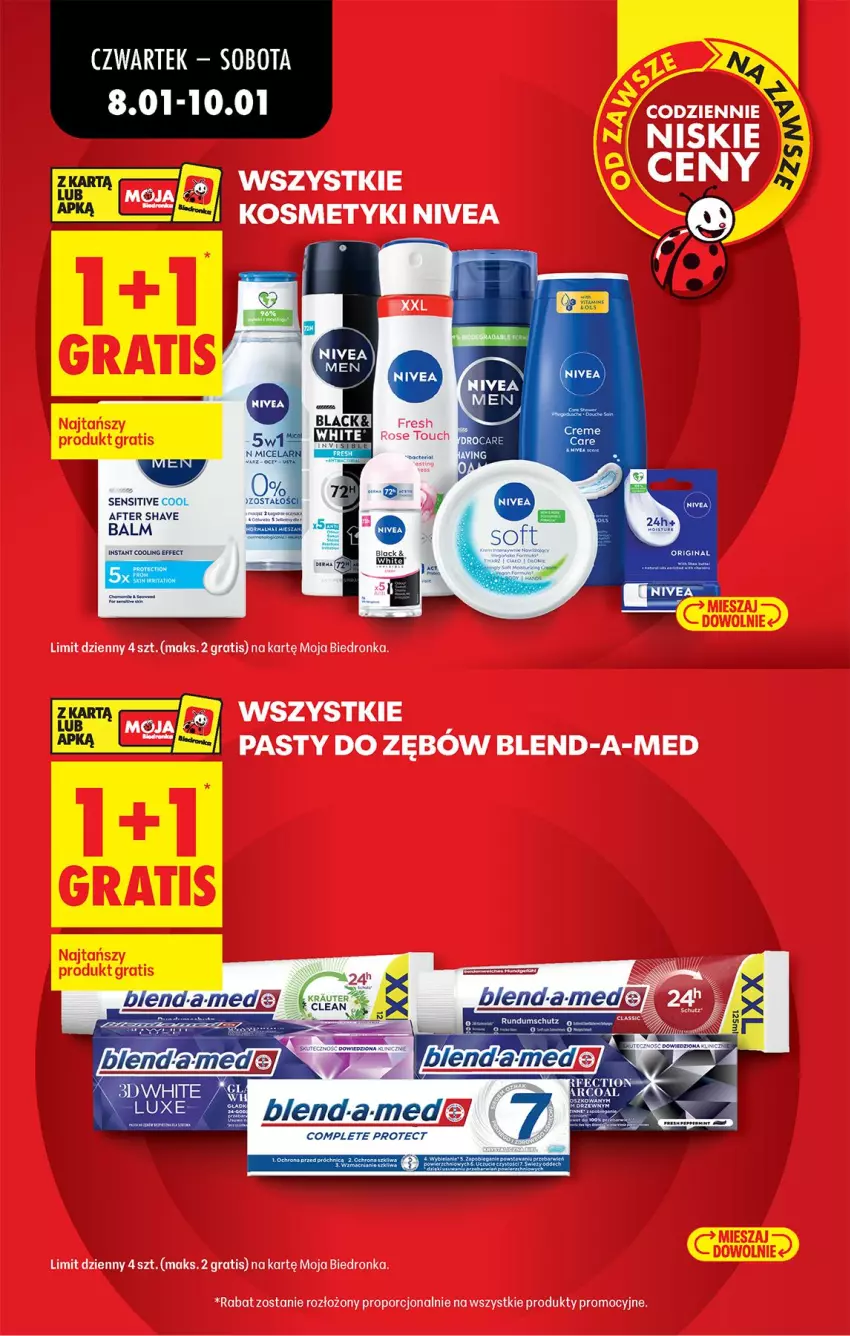 Gazetka promocyjna Biedronka - Gazetka - ważna 08.01 do 15.01.2026 - strona 15 - produkty: Blend-a-Med, Gra, Nivea, Por