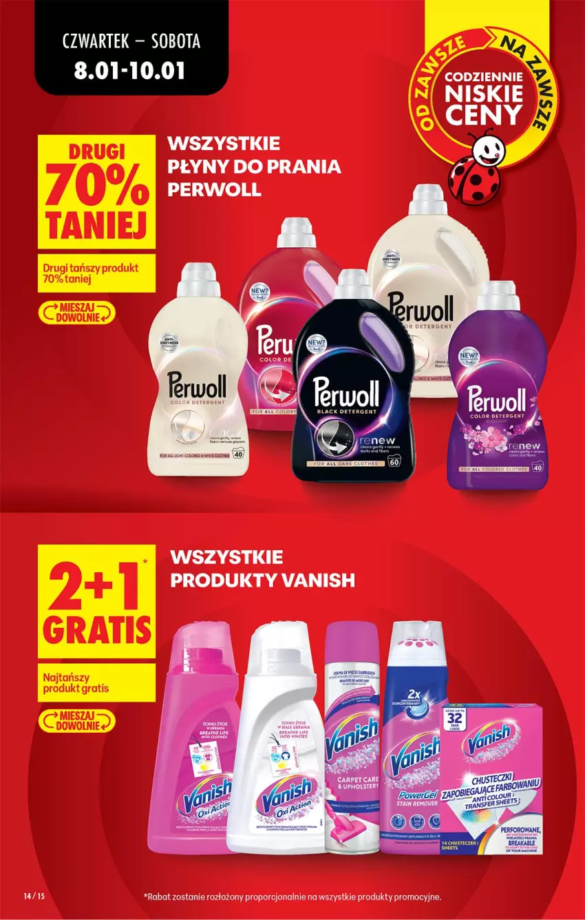 Gazetka promocyjna Biedronka - Gazetka - ważna 08.01 do 15.01.2026 - strona 16 - produkty: Gra, Perwoll, Por, Vanish
