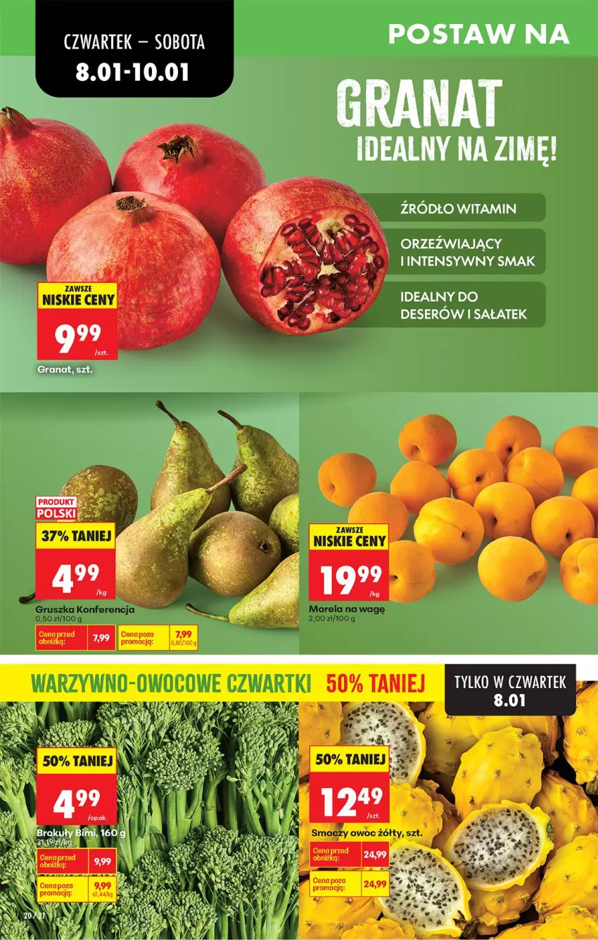 Gazetka promocyjna Biedronka - Gazetka - ważna 08.01 do 15.01.2026 - strona 22 - produkty: Brokuły, Deser, Morela, Sałat, Ser