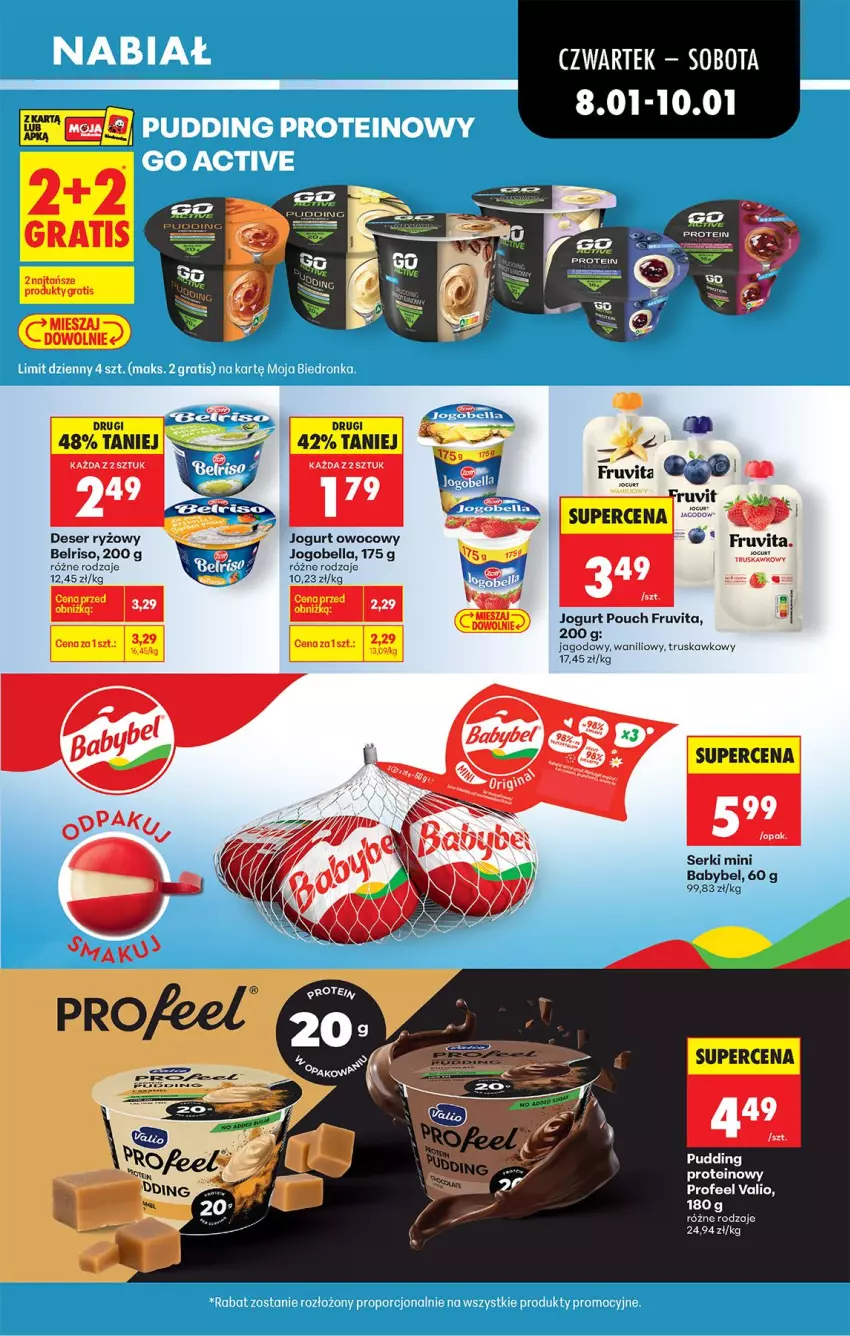 Gazetka promocyjna Biedronka - Gazetka - ważna 08.01 do 15.01.2026 - strona 41 - produkty: Bell, Bella, Belriso, Deser, Fa, Gra, Jogobella, Jogurt, Jogurt owocowy, Pudding, Ser