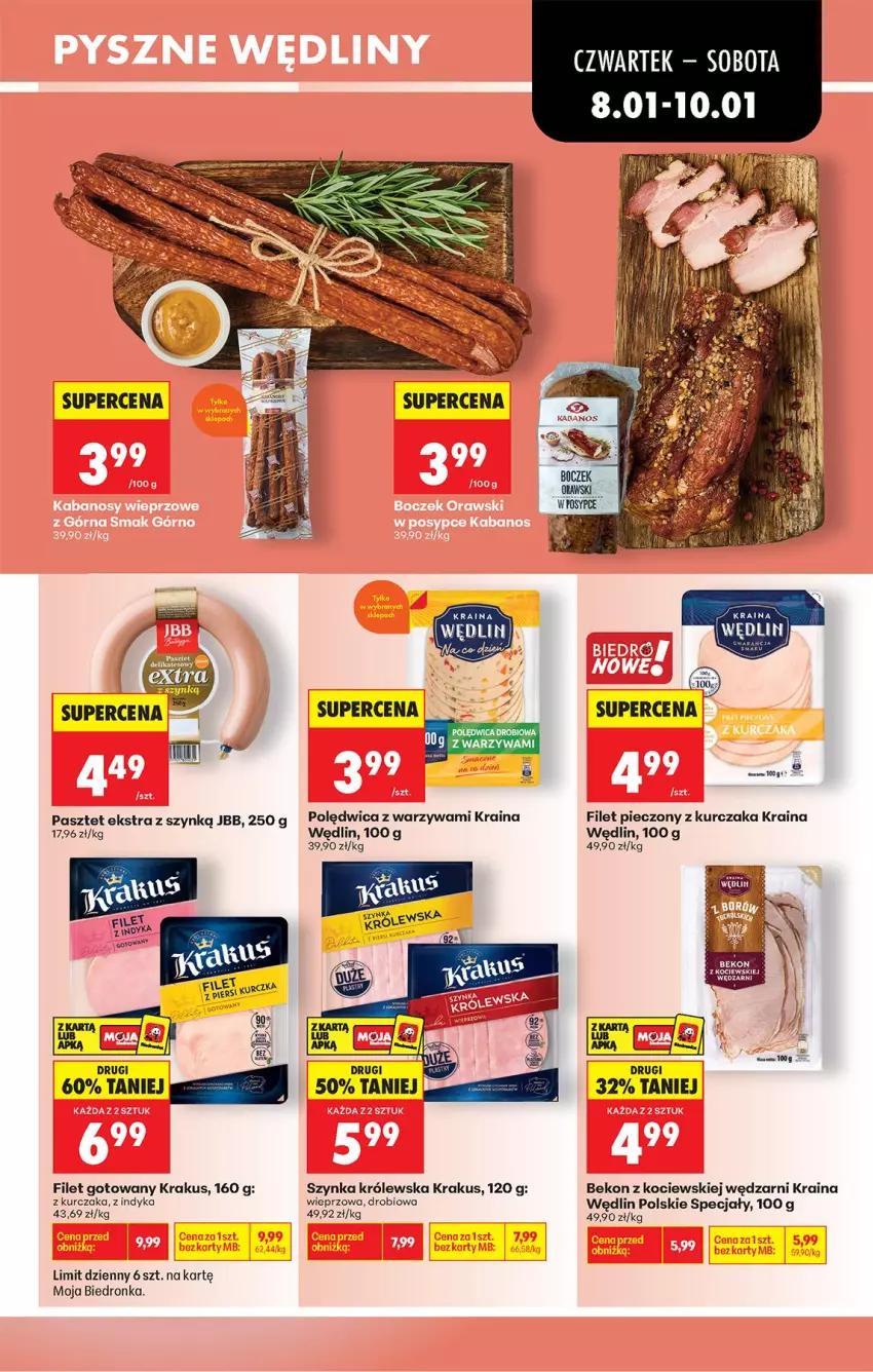 Gazetka promocyjna Biedronka - Gazetka - ważna 08.01 do 15.01.2026 - strona 43 - produkty: Beko, Koc, Krakus, Kurczak, Pasztet, Piec, Polędwica, Szynka, Szynka Królewska, Warzywa