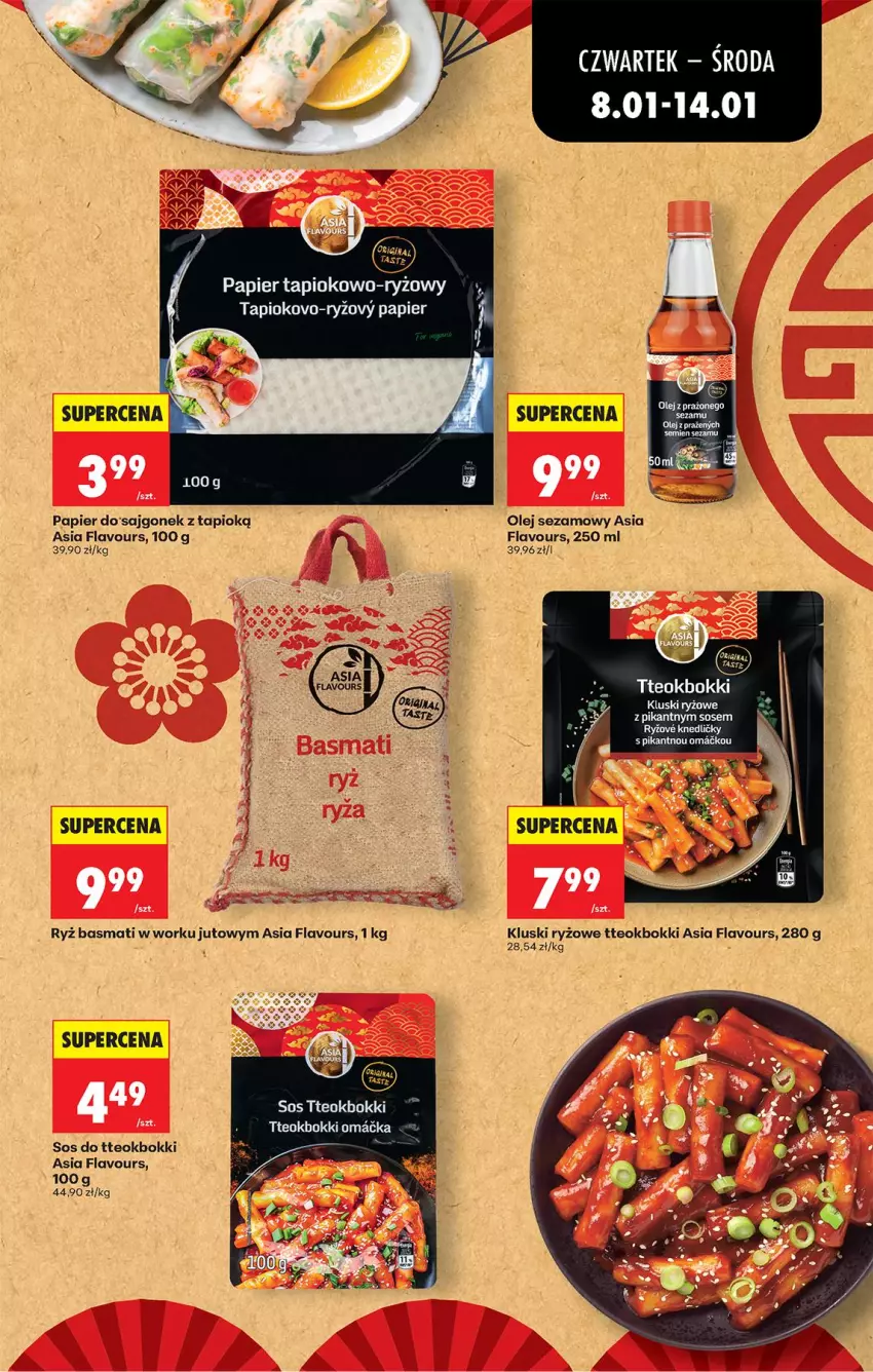 Gazetka promocyjna Biedronka - Gazetka - ważna 08.01 do 15.01.2026 - strona 47 - produkty: Olej, Olej sezamowy, Papier, Ryż, Sezam, Sos