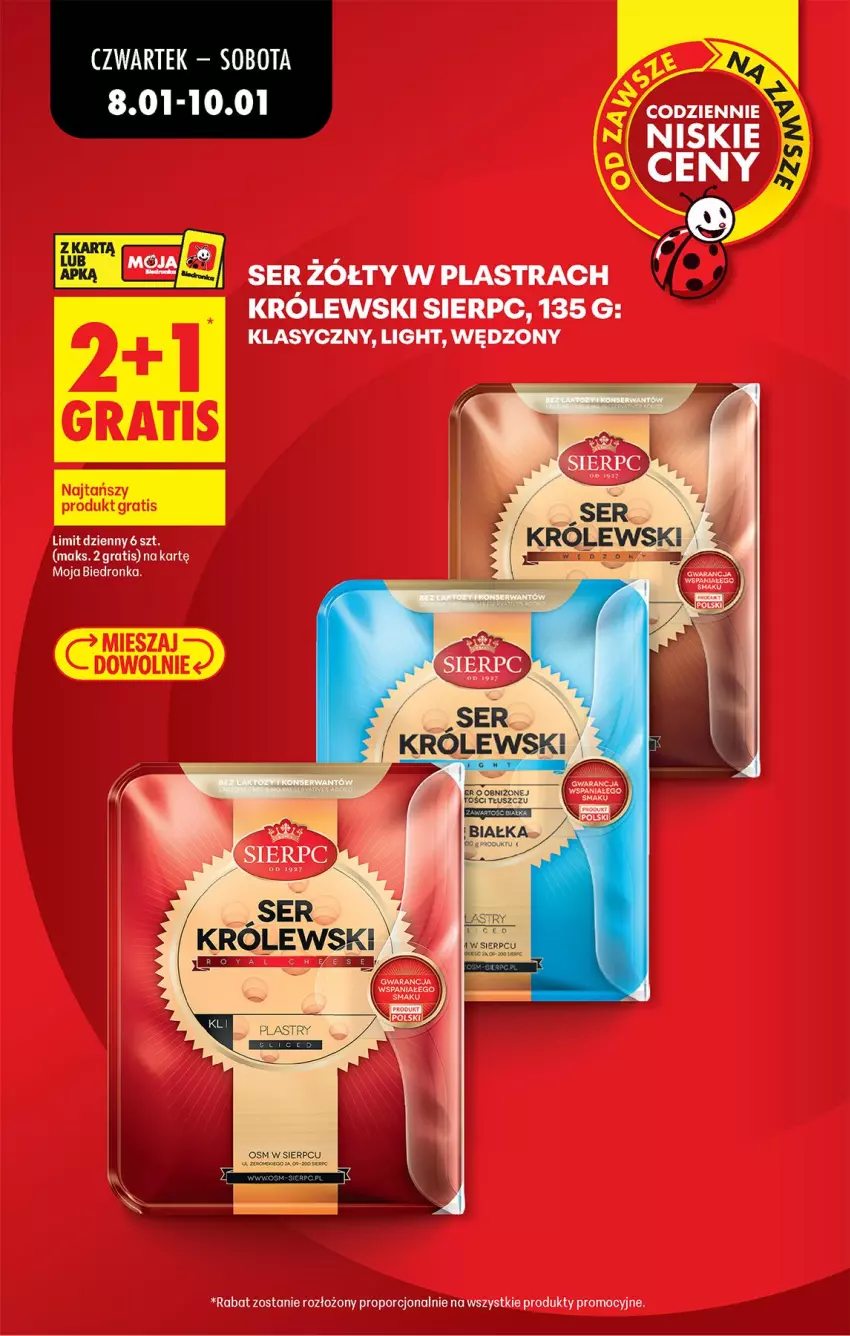 Gazetka promocyjna Biedronka - Gazetka - ważna 08.01 do 15.01.2026 - strona 5 - produkty: Gin, Królewski, Por, Ser