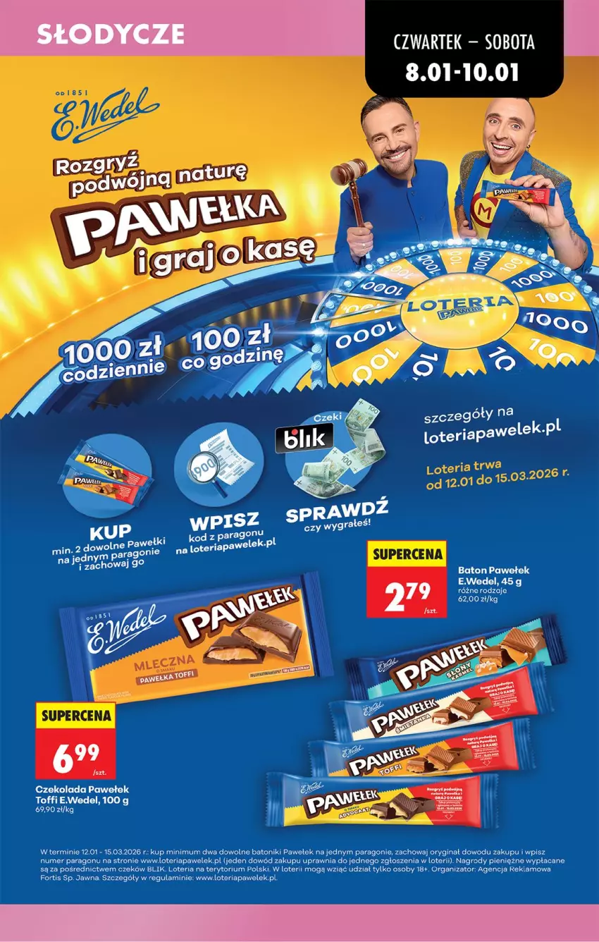 Gazetka promocyjna Biedronka - Gazetka - ważna 08.01 do 15.01.2026 - strona 57 - produkty: Baton, Czekolada, Gin, Tonik