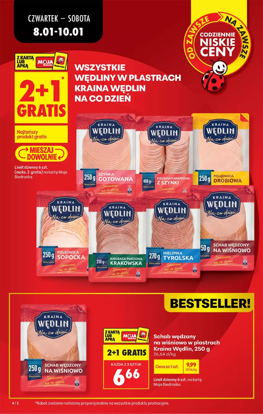 Gazetka promocyjna Biedronka - Gazetka - ważna 08.01 do 15.01.2026 - strona 6 - produkty: Gra, Polędwica, Por