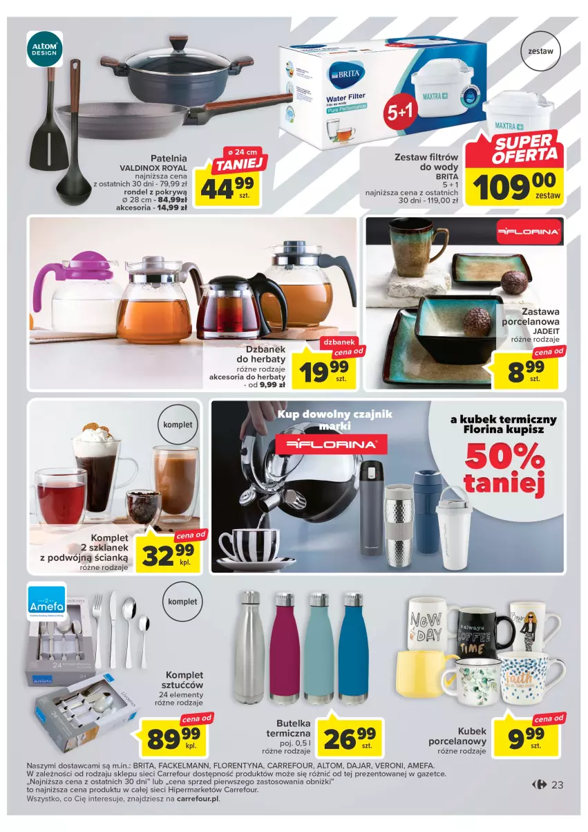 Gazetka promocyjna Carrefour - Gazetka Carrefour - ważna 21.02 do 04.03.2023 - strona 25 - produkty: Brit, Brita, Dzbanek, Fa, Kubek, Kubek termiczny, Patelnia, Por, Rondel