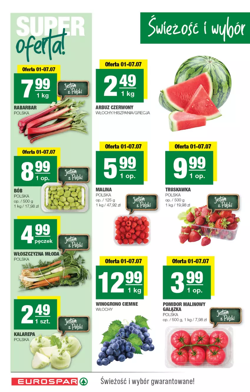 Gazetka promocyjna Spar - EuroSpar - ważna 01.07 do 12.07.2026 - strona 2 - produkty: Arbuz, Pomidor malinowy, Wino