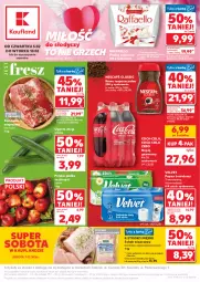 Gazetka promocyjna Kaufland - Gazetka tygodnia - Gazetka - ważna od 10.02 do 10.02.2026 - strona 1 - produkty: Nescafé, Kawa rozpuszczalna, Sok, Papier, Ogórek, Praliny, Karkówka wieprzowa, Szal, Kawa, Kosz, Raffaello, Coca-Cola, Papier toaletowy, Velvet, Schab wieprzowy, Napój gazowany, Napój, Kokos, Jabłka, Fa