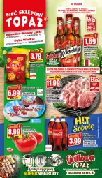 Gazetka promocyjna Topaz - Gazetka - Gazetka - ważna od 04.05 do 04.05.2022 - strona 1 - produkty: Piwo, Kurczak, Sok, Gin, Królewski, Chipsy, Coca-Cola, Lody, Skrzydełka z kurczaka