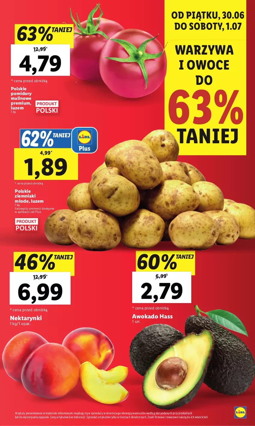 Gazetka promocyjna Lidl - GAZETKA - ważna 30.06 do 01.07.2023 - strona 2 - produkty: Nektar, Owoce, Pomidory, Warzywa, Warzywa i owoce, Ziemniaki