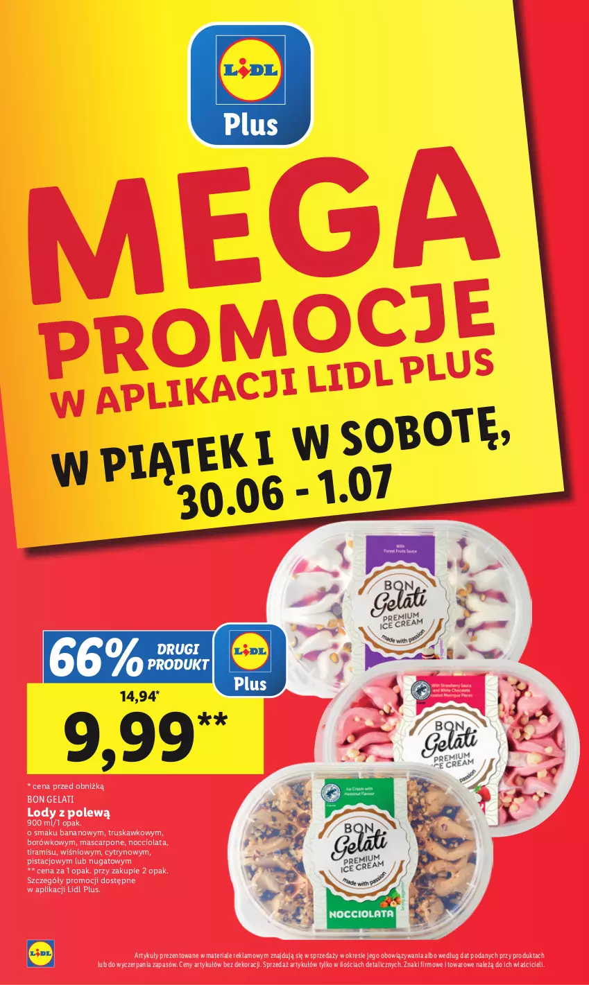 Gazetka promocyjna Lidl - GAZETKA - ważna 30.06 do 01.07.2023 - strona 5 - produkty: Lody, Mascarpone
