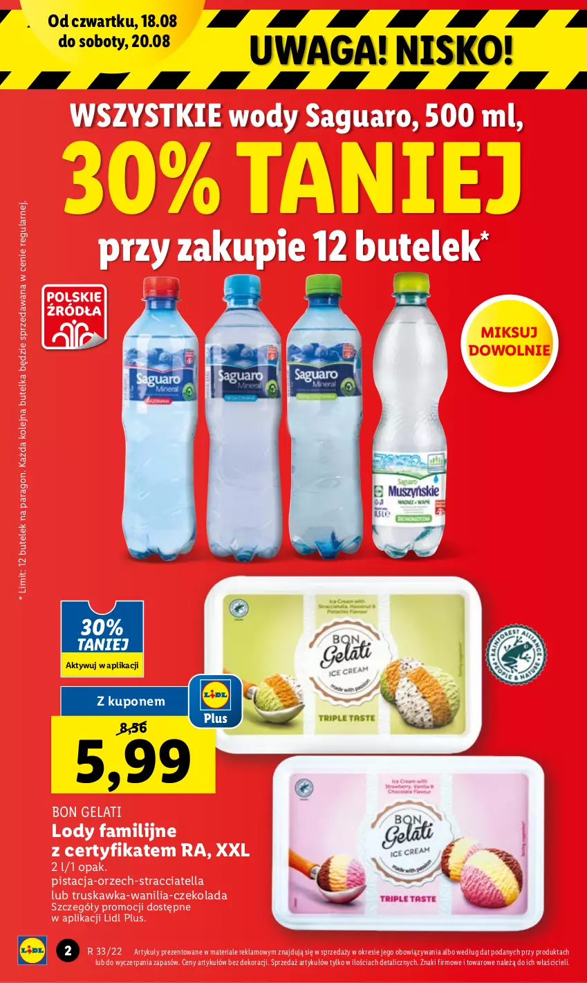 Gazetka promocyjna Lidl - GAZETKA - ważna 18.08 do 20.08.2022 - strona 2 - produkty: Czekolada, Fa, Lody, Olej, Waga