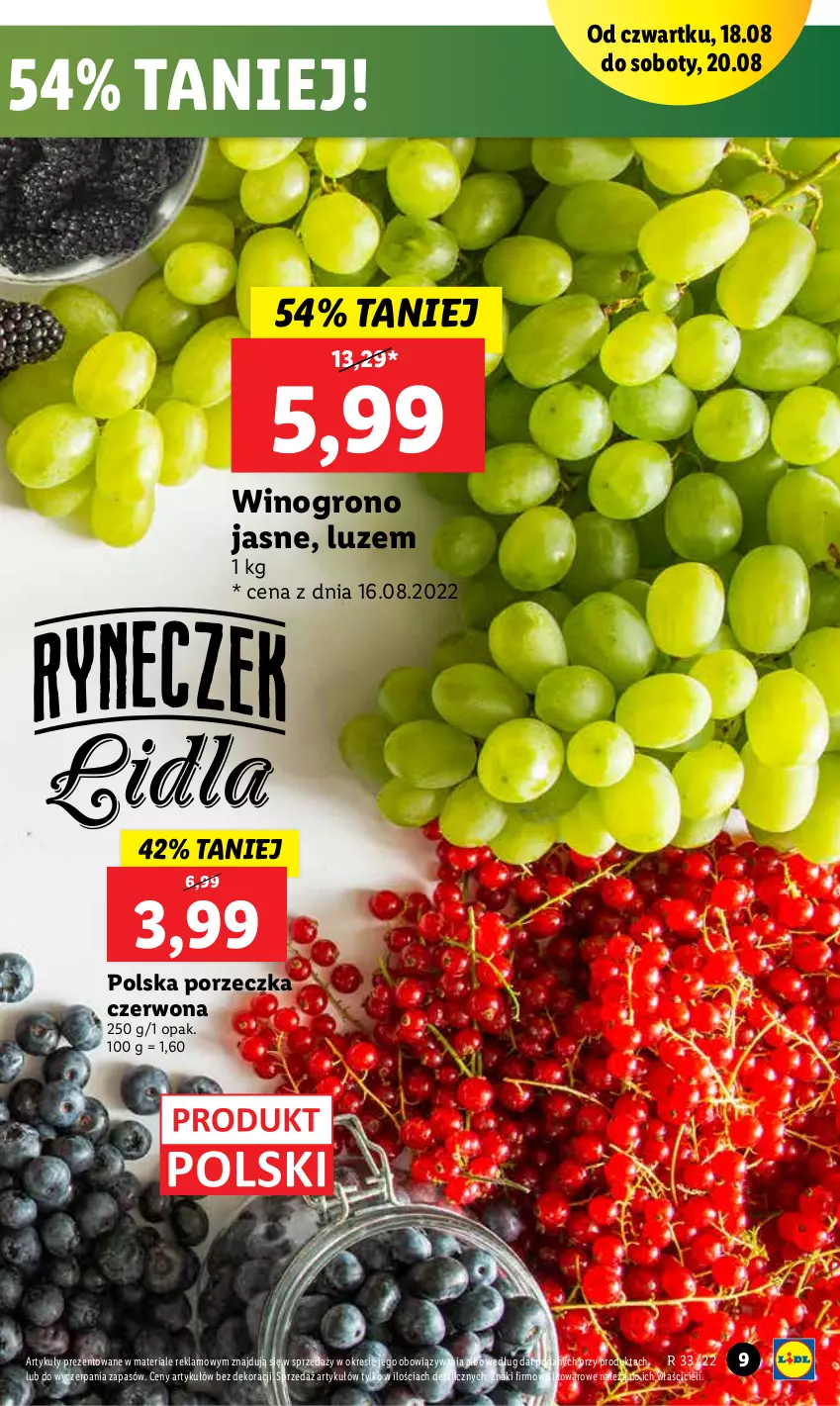 Gazetka promocyjna Lidl - GAZETKA - ważna 18.08 do 20.08.2022 - strona 9 - produkty: Por, Wino