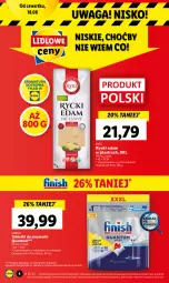 Gazetka promocyjna Lidl - GAZETKA - Gazetka - ważna od 20.08 do 20.08.2022 - strona 4 - produkty: Rycki Edam, Por, Gra, Finish, Rama, Tablet, Edam, Zmywarki, Waga, Tabletki do zmywarki
