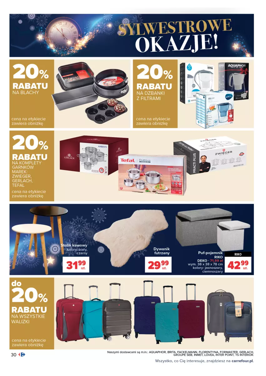 Gazetka promocyjna Carrefour - Gazetka Carrefour - ważna 28.12.2021 do 09.01.2022 - strona 30 - produkty: Aquaphor, Brit, Brita, Dywan, Dywanik, Fa, Gra