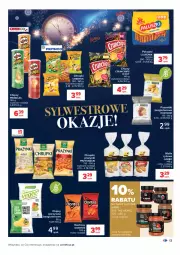 Gazetka promocyjna Carrefour - Gazetka Carrefour - Gazetka - ważna od 09.01 do 09.01.2022 - strona 13 - produkty: Cheetos, Lajkonik, Gin, Chipsy, Chrupki, Wafle, Przysnacki, Crunchips, Pringles, Danie gotowe