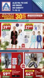 Gazetka promocyjna Aldi - Zaplanuj zakupy wcześniej - Gazetka - ważna od 10.12 do 10.12.2022 - strona 1 - produkty: Kapcie, Szlafrok, Dzieci, Piżama