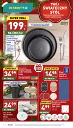 Gazetka promocyjna Aldi - Zaplanuj zakupy wcześniej - Gazetka - ważna od 10.12 do 10.12.2022 - strona 6 - produkty: Sos, Ser, Stół, Serwetki, Taca, LANA, Talerzyk, Talerz, Obrus, Fa