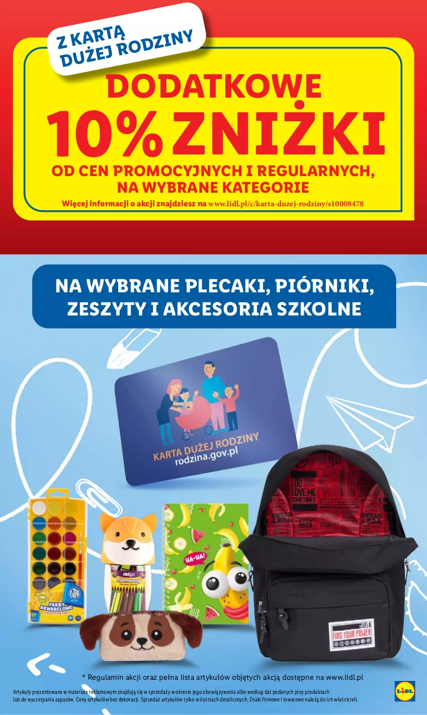 Gazetka promocyjna Lidl - GAZETKA - ważna 19.08 do 25.08.2024 - strona 15 - produkty: Piórnik, Plecak