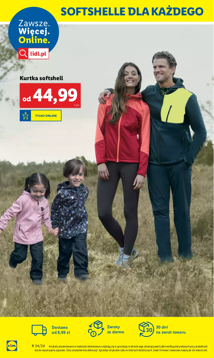 Gazetka promocyjna Lidl - GAZETKA - ważna 19.08 do 25.08.2024 - strona 36 - produkty: Kurtka, Kurtka softshell