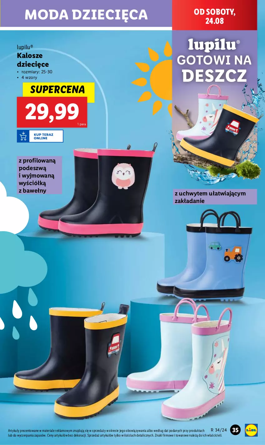 Gazetka promocyjna Lidl - GAZETKA - ważna 19.08 do 25.08.2024 - strona 37 - produkty: Dzieci, Moda