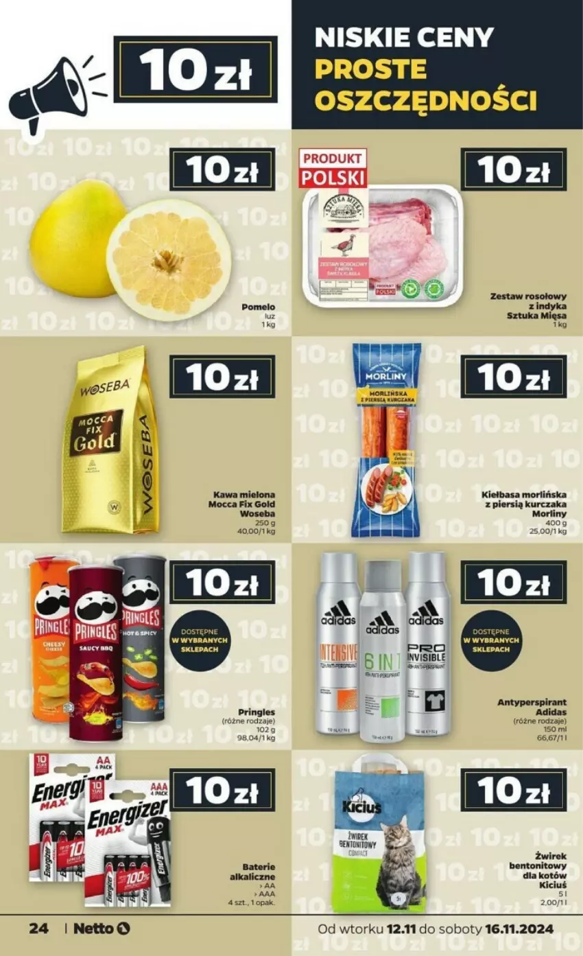 Gazetka promocyjna Netto - ważna 12.11 do 16.11.2024 - strona 17 - produkty: Adidas, Antyperspirant, Kiełbasa, Kurczak, Morliny