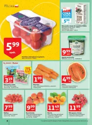 Gazetka promocyjna Auchan - Megapromocje są w cenie Hipermarkety - Gazetka - ważna od 18.05 do 18.05.2022 - strona 6 - produkty: Sałat, Maliny, Winogrona, Brzoskwinie, Mieszanka sałat, Chleb, Arbuz, Wino, Pomidory