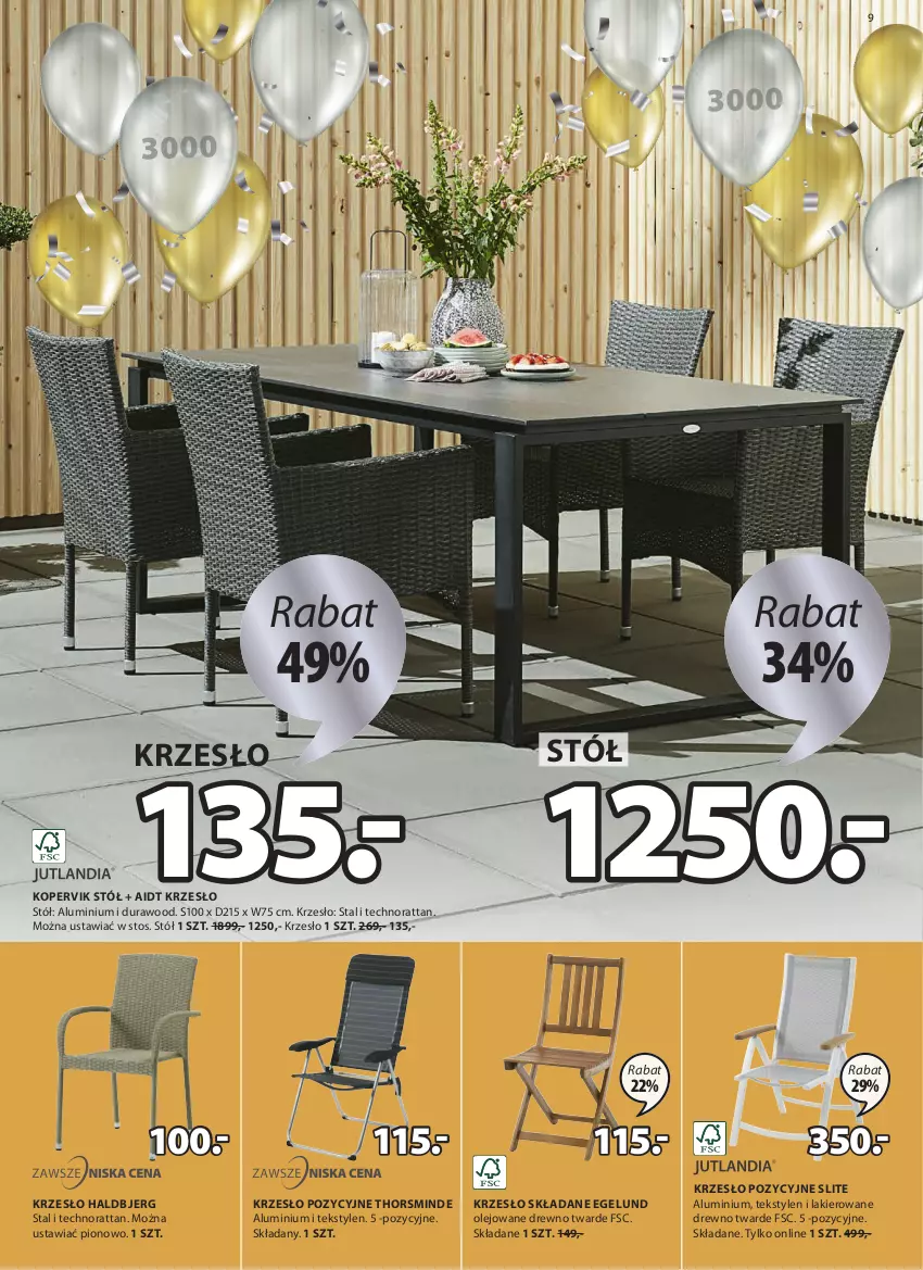 Gazetka promocyjna Jysk - Oferta tygodnia - ważna 21.04 do 04.05.2021 - strona 10 - produkty: Krzesło, Krzesło składane, Lakier, Olej, Stół