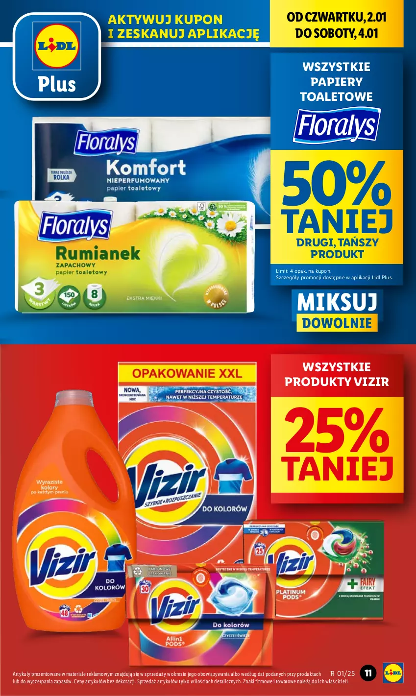 Gazetka promocyjna Lidl - GAZETKA - ważna 02.01 do 04.01.2025 - strona 11 - produkty: Papier, Vizir