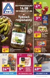 Gazetka promocyjna Aldi - Gazetka - ważna od 21.08 do 21.08.2021 - strona 1 - produkty: Kurczak, Noż, Jaja, Papryka czerwona, Parówki, Papryka, Runoland, Mięsne specjały, Tera, Vizir, Mattel, Morliny, Kapsułki do prania, Berlinki, Jaja z wolnego wybiegu