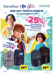 Gazetka promocyjna Carrefour - Gazetka Szkoła bycia sobą Bielany Wrocławskie - Gazetka - ważna od 20.08 do 20.08.2022 - strona 1 - produkty: Adidas, Plecak