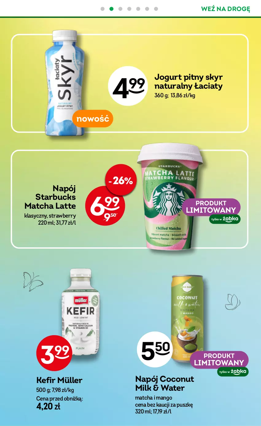 Gazetka promocyjna Żabka - gazetka-promocyjna-33-34-2026 - ważna 12.08 do 25.08.2026 - strona 71 - produkty: Jogurt, Jogurt pitny, Kefir, Mango, Müller, Napój
