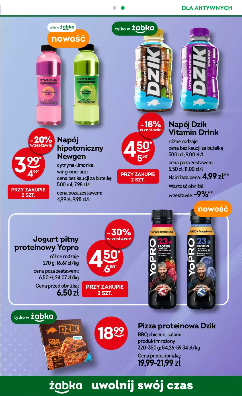 Gazetka promocyjna Żabka - gazetka-promocyjna-33-34-2026 - ważna 12.08 do 25.08.2026 - strona 81 - produkty: Jogurt, Jogurt pitny, Liczi, Limonka, Napój, Pizza, Salami