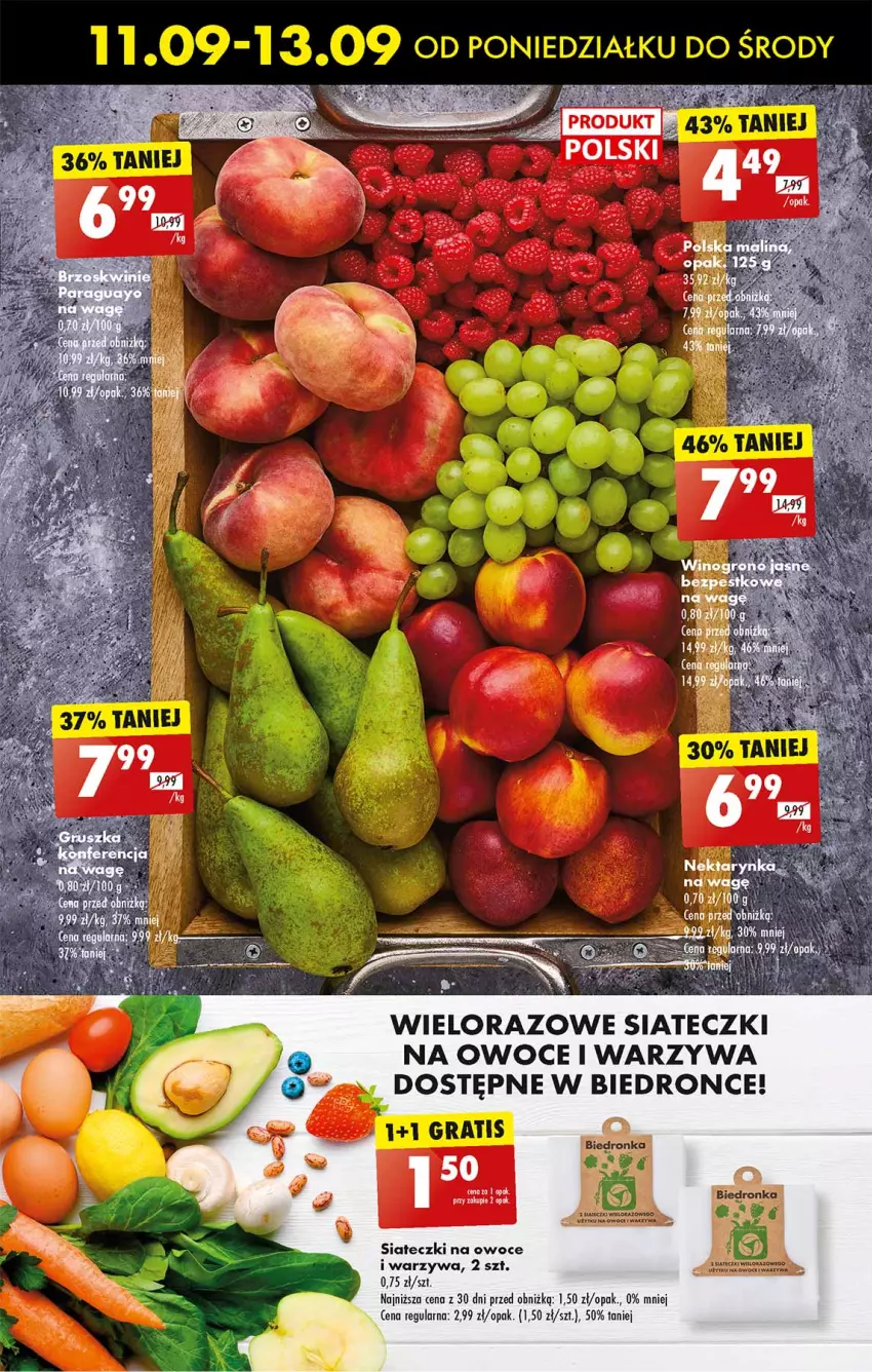 Gazetka promocyjna Biedronka - Od poniedzialku - ważna 11.09 do 16.09.2023 - strona 17 - produkty: Owoce, Warzywa