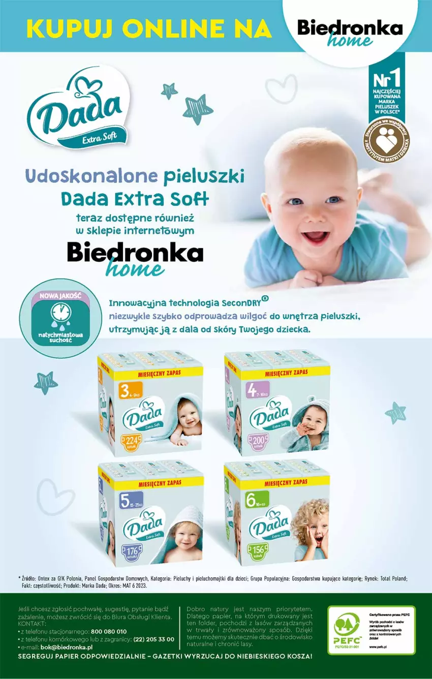 Gazetka promocyjna Biedronka - Od poniedzialku - ważna 11.09 do 16.09.2023 - strona 55 - produkty: Dada, Dzieci, Fa, Gra, Kosz, LG, Majtki, Papier, Pieluchomajtki, Pieluchy, Tera