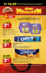 Gazetka promocyjna Biedronka - Od poniedzialku - Gazetka - ważna od 16.09 do 16.09.2023 - strona 14 - produkty: Ciastka, Gin, Gra, Klej, Delicje, Oreo, Milka