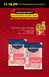 Gazetka promocyjna Biedronka - Od poniedzialku - Gazetka - ważna od 16.09 do 16.09.2023 - strona 4 - produkty: Ser, Szynka konserwowa, Szynka