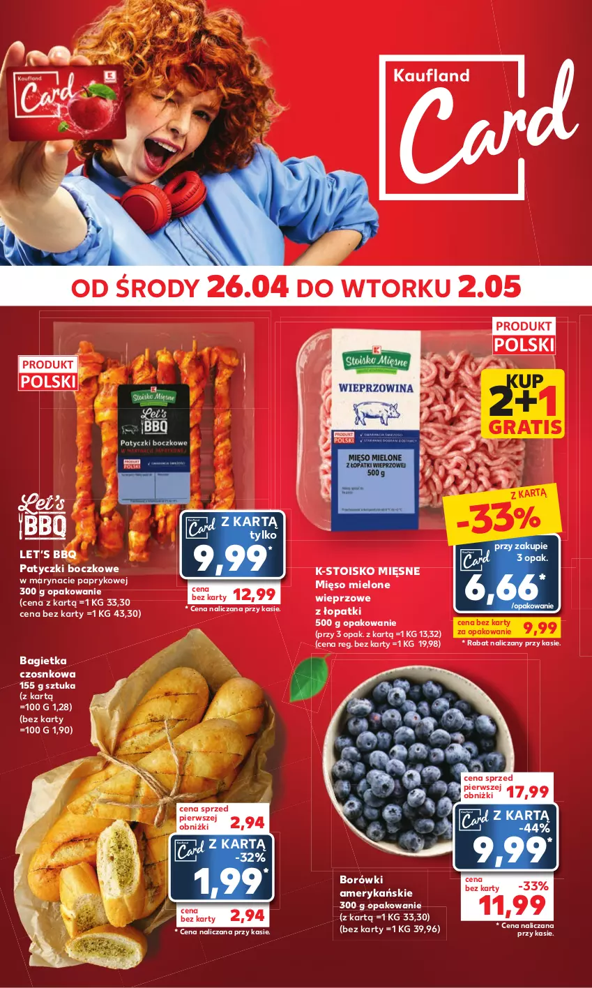 Gazetka promocyjna Kaufland - Mocny Start - ważna 02.05 do 02.05.2023 - strona 12 - produkty: Bagietka, Bagietka czosnkowa, Gra, Mięso, Mięso mielone