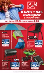 Gazetka promocyjna Kaufland - Mocny Start - Gazetka - ważna od 02.05 do 02.05.2023 - strona 14 - produkty: Węgiel drzewny, Parasol, Uchwyty, Krzesło, Grill, Grill gazowy, Pokrywa