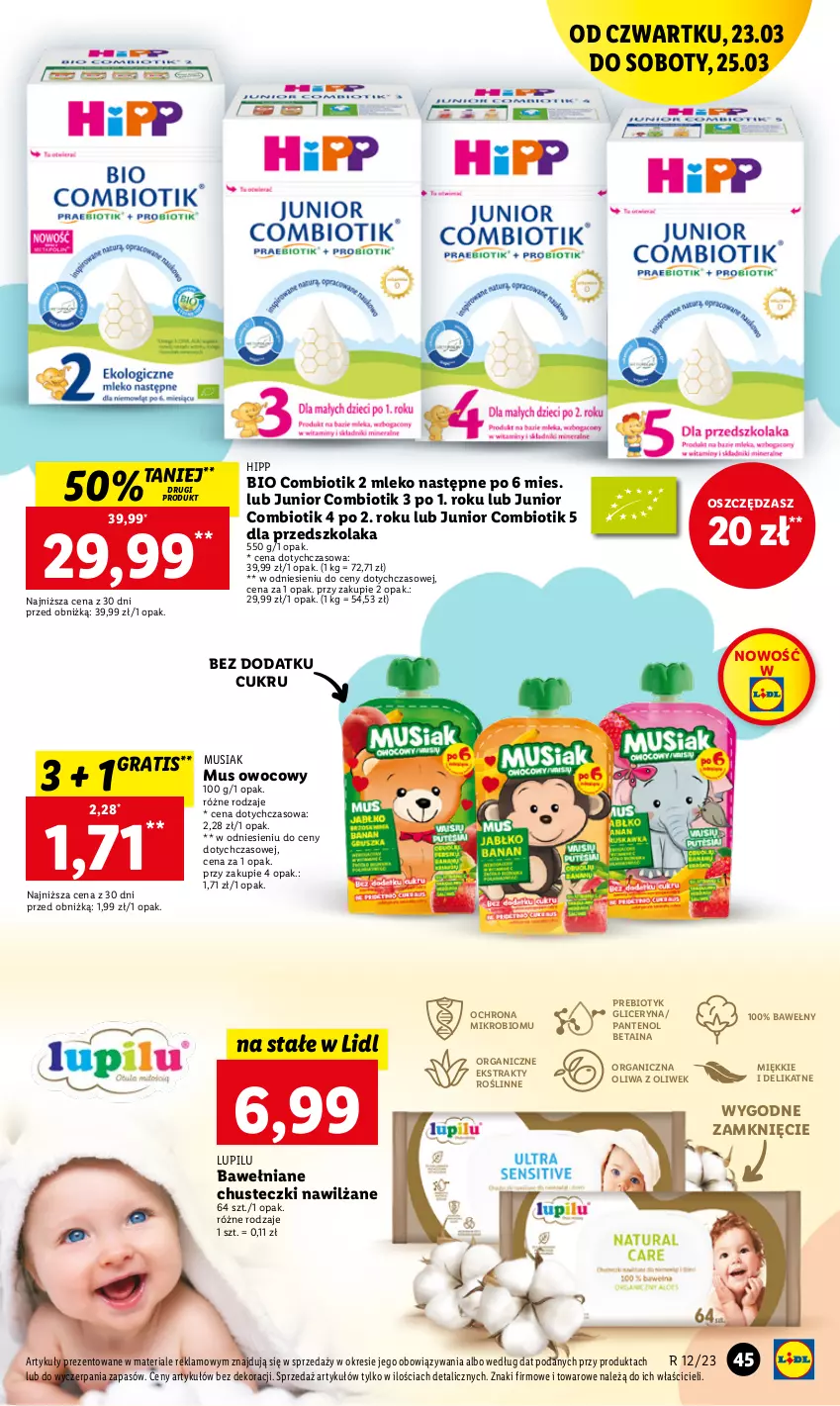 Gazetka promocyjna Lidl - GAZETKA - ważna 23.03 do 25.03.2023 - strona 53 - produkty: Chusteczki, Gra, HiPP, Hipp Bio, Mleko, Mus, O nas, Oliwa, Oliwa z oliwek, Rum