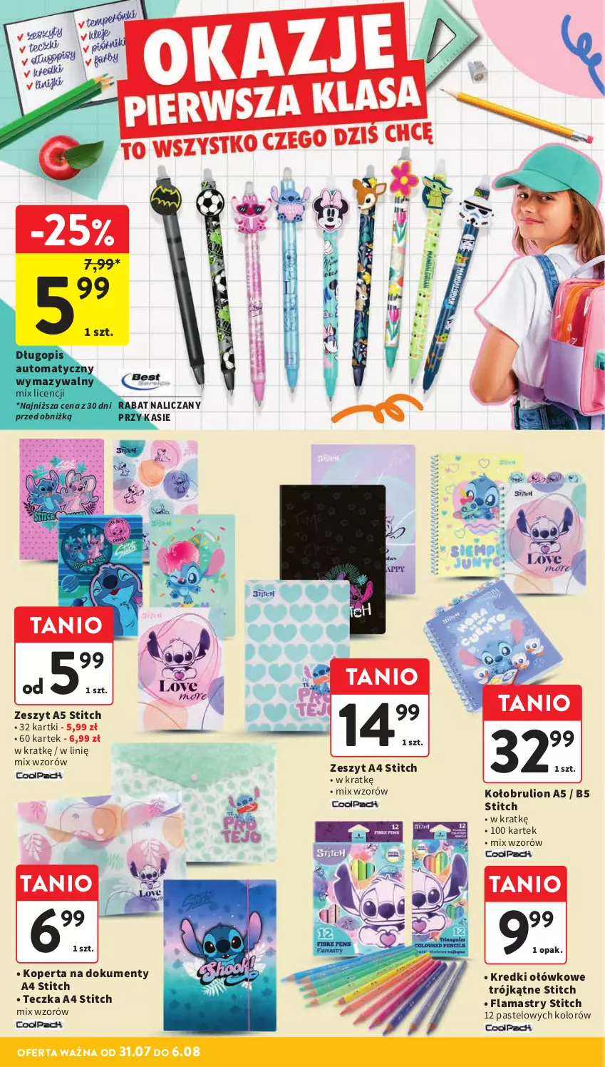 Gazetka promocyjna Intermarche - Gazetka promocyjna - ważna 31.07 do 06.08.2025 - strona 38 - produkty: Długopis, Flamastry, Lion