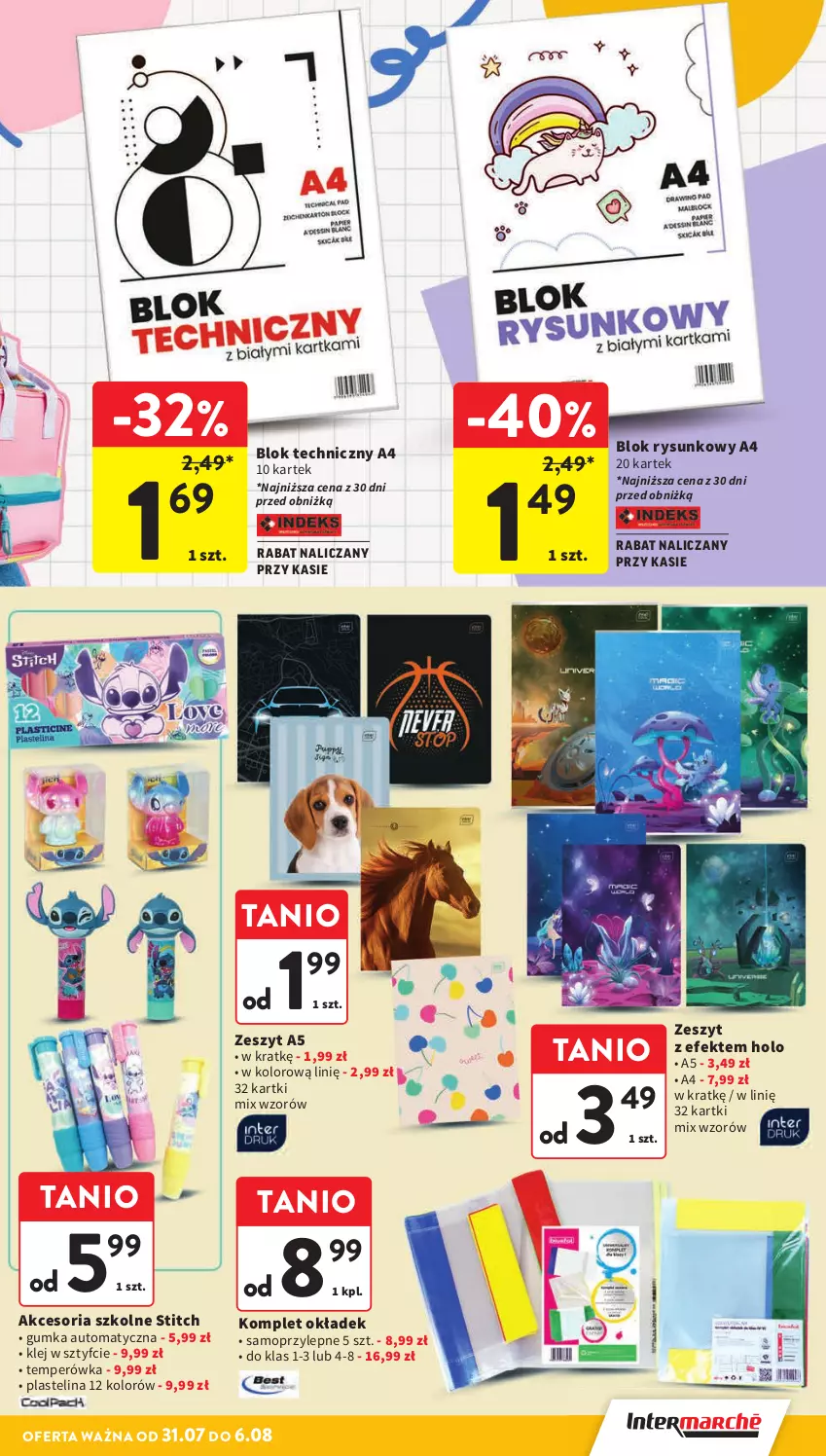 Gazetka promocyjna Intermarche - Gazetka promocyjna - ważna 31.07 do 06.08.2025 - strona 39 - produkty: Klej, Mop, Plastelina