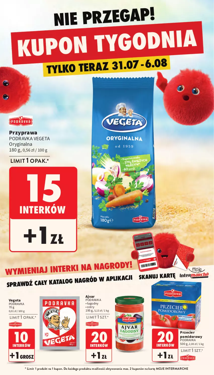 Gazetka promocyjna Intermarche - Gazetka promocyjna - ważna 31.07 do 06.08.2025 - strona 40 - produkty: Gin, Podravka, Vegeta