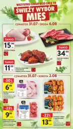 Gazetka promocyjna Intermarche - Gazetka promocyjna - Gazetka - ważna od 06.08 do 06.08.2025 - strona 12 - produkty: Kurczak, Golonka z indyka, Szponder wołowy, Zestaw rosołowy z kaczki, Mięso wieprzowe, Mięso