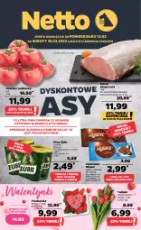 Gazetka promocyjna Netto - Artykuły spożywcze - Gazetka - ważna od 18.02 do 18.02.2023 - strona 1 - produkty: Piwa, Piwo, Gra, Tulipan, Wawel, Schab wieprzowy, Czekolada, Bukiet, Pomidor malinowy