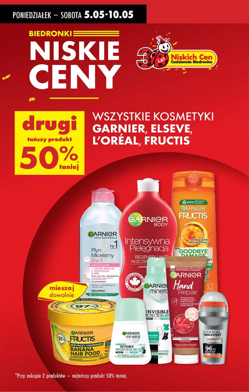 Gazetka promocyjna Biedronka - Od Poniedziałku - ważna 05.05 do 10.05.2025 - strona 16 - produkty: Elseve, Fa, Fructis, Garnier