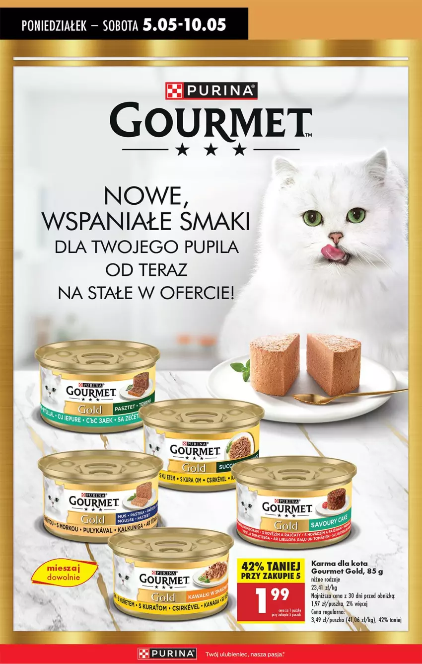 Gazetka promocyjna Biedronka - Od Poniedziałku - ważna 05.05 do 10.05.2025 - strona 17 - produkty: Gourmet Gold, Pur, Purina, Tera