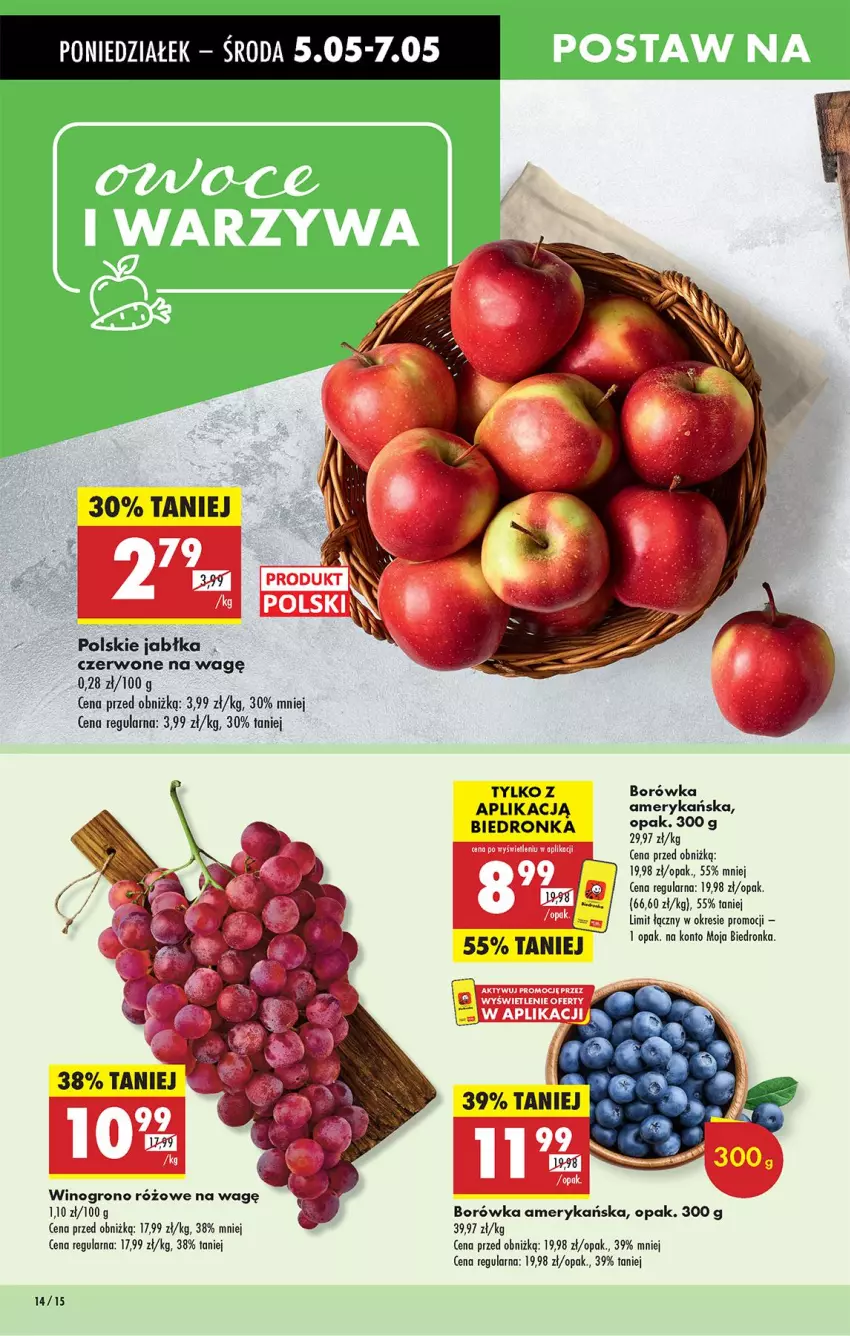 Gazetka promocyjna Biedronka - Od Poniedziałku - ważna 05.05 do 10.05.2025 - strona 18 - produkty: Borówka, Borówka amerykańska, Wino