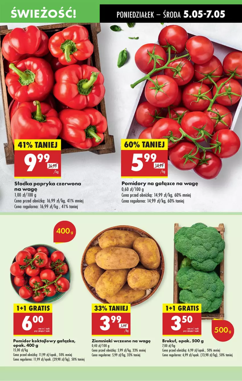 Gazetka promocyjna Biedronka - Od Poniedziałku - ważna 05.05 do 10.05.2025 - strona 19 - produkty: Gra, Papryka, Papryka czerwona, Pomidory, Ziemniaki